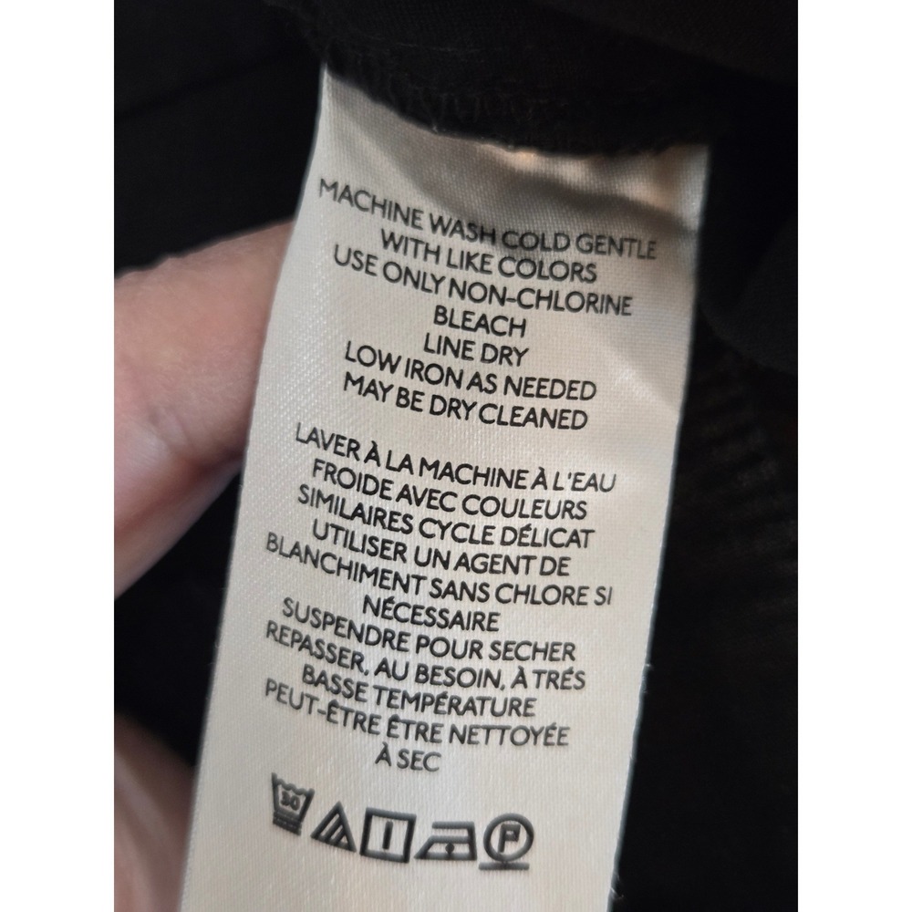 Maeve Naomi Linen Wide-Leg Flare Pants 12 Black High Rise Pockets 4123650590244 - Picture 11 of 16